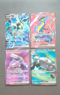 Pokemon TCG 4 Card Full Art Ex Bundle From Mixed Sets Near Mint - Image 1