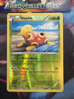 Pokemon Card Shuckle Fates Collide Reverse Holo 1/124 Near Mint - Image 1