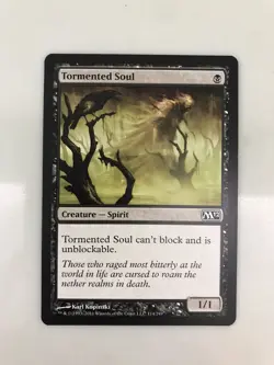 Tormented Soul MTG Magic the Gathering Card NM Near Mint Core Set M12 - Image 1