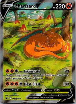 Charizard V SWSH260 Holo Promo Sword & Shield Promo Pokemon Near Mint - Image 1