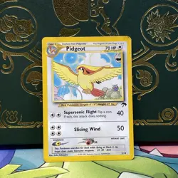 Pokemon Pidgeot TCG Southern Islands Promo Card 2/18 WOTC DMG BAD HP - Image 1