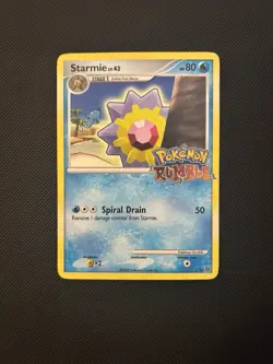 Pokemon Rumble Stamped Starmie Card 5/16 2009 TCG (Lightly Played) - Image 1