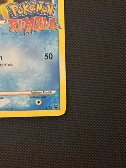 Pokemon Rumble Stamped Starmie Card 5/16 2009 TCG (Lightly Played) - Image 4
