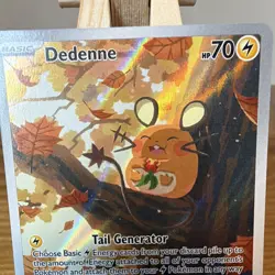 Pokemon Dedenne IR 093/088 Perfect Order Illustration Rare Full Art Card POR NM - Image 2