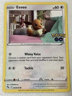 Pokemon TCG Pokemon GO 4-Card Lot Eevee 054/078 - Image 2