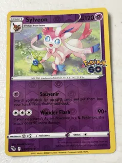Pokemon TCG Pokemon GO 4-Card Promo Lot Sylveon x3/Eevee 035/078 054/078 - Image 4