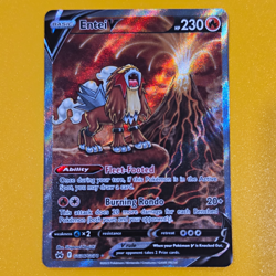 Pokemon TCG Entei V GG36/GG70 Crown Zenith Galarian Gallery Full Art Holo - Image 1