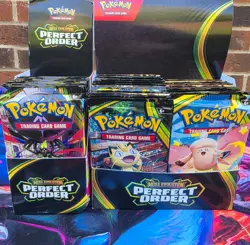 Pokemon Perfect Order TCG Booster Packs 4x Randomly Pull From Box Factory Sealed - Image 1