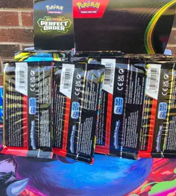 Pokemon Perfect Order TCG Booster Packs 4x Randomly Pull From Box Factory Sealed - Image 3