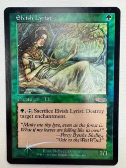 DCI FOIL Promo Elvish Lyrist Light Play - Image 1