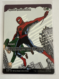 MTG Heroic Intervention 0034 Regular (Borderless) Marvel Eternal-Legal NM - Image 1