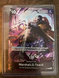One Piece TCG - (BlackBeard) Marshall D. Teach P-100 – Event Pack Vol.8 – ENG - Image 1