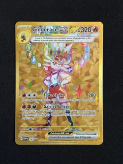 Cinderace ex 163 SVP Promo Holo Eng Pokemon TCG EX Gold Card Scarlett & Violet - Image 2