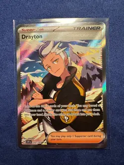 Drayton 232/191 Scarlet Violet Surging Sparks Full Art Trainer Holo Pokemon Card - Image 1