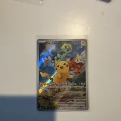 Pokemon Pikachu 027 Adventuring Together Promo Holo Full Art Sv Scarlet Violet - Image 1