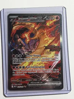Pokemon Team Rocket's Moltres ex SIR Destined Rivals Stamped Promo 229/182 - Image 3