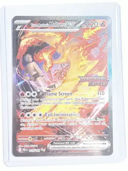 Pokemon Team Rocket's Moltres ex SIR Destined Rivals Stamped Promo 229/182 - Image 4