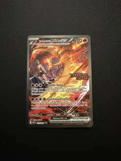 Pokemon TCG Team Rocket's Moltres EX 229/182 Pokemon TCG Destined Rivals STAMPED - Image 1