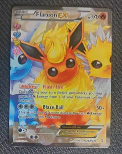 The Pokemon Company Flareon EX RC28/RC32 Full Art Holo Ultra Rare ENG VLP-LP - Image 1