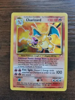 1999 Pokemon Base Set Charizard 4/102 Holo Unlimited WOTC Original LP - Image 1