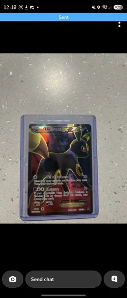 Pokemon Umbreon EX 119/124 Fates Collide Full Art Holo Ultra Rare 2016 - Image 2