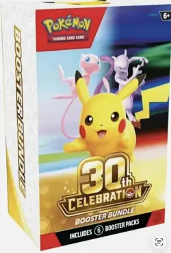 PRESALE Pokemon 30th Anniversary Booster Bundle 6 Pack Brand New Sealed X6 - Image 1