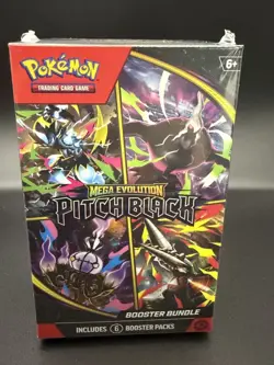 Pokemon Mega Evolution Pitch Black Booster Bundle 6 Pack New Sealed UK Seller - Image 1