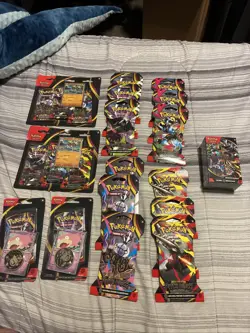Pokemon TCG Pitch Black Sealed Lot Booster Bundle Sleeved Pack New Sealed Unopen - Image 1
