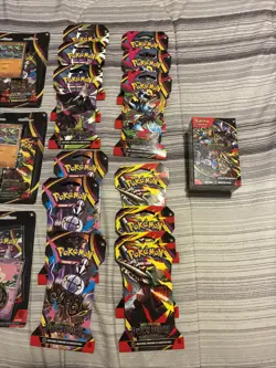 Pokemon TCG Pitch Black Sealed Lot Booster Bundle Sleeved Pack New Sealed Unopen - Image 3