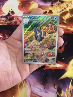 Wugtrio 224/091 Illustration Rare - Paldean Fates Pokemon Card - NM - Image 1