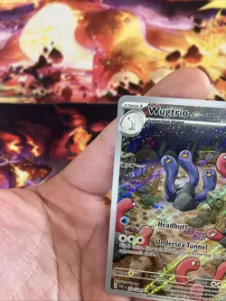 Wugtrio 224/091 Illustration Rare - Paldean Fates Pokemon Card - NM - Image 3