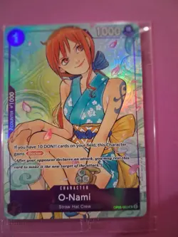 Nami (Parallel) OP08-106 One Piece CCG Two Legends Foil SR EN 5C 5000 Pokimari - Image 1