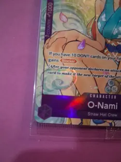 Nami (Parallel) OP08-106 One Piece CCG Two Legends Foil SR EN 5C 5000 Pokimari - Image 2
