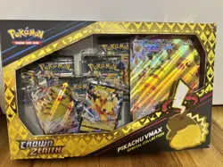 Pokemon TCG Sword & Shield Game Crown Zenith Pikachu VMAX Special Collection Box 820650851889 - Image 1
