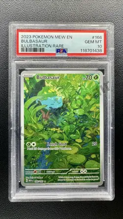 Bulbasaur 166/165 Sv: Scarlet & Violet 151 Holo PSA 10 - Image 1