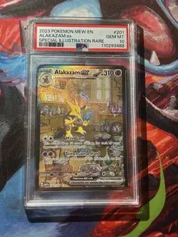 Alakazam ex 201/165 Sv: Scarlet & Violet 151 Holo PSA 10 - Image 1