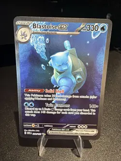 Pokemon TCG Blastoise EX Card 200/165 Scarlet & Violet 151 Series Mint Condition - Image 1
