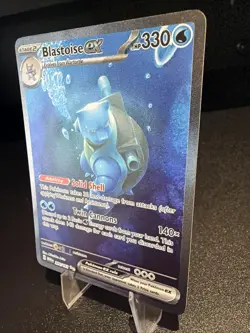 Pokemon TCG Blastoise EX Card 200/165 Scarlet & Violet 151 Series Mint Condition - Image 2