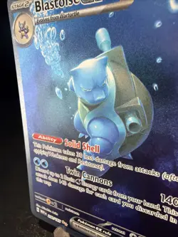 Pokemon TCG Blastoise EX Card 200/165 Scarlet & Violet 151 Series Mint Condition - Image 3