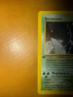 Pokemon TCG Heracross Neo Genesis Holo Card 6/111 1st Edition - Image 3