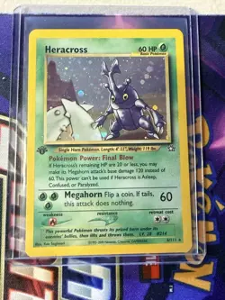 Pokemon Neo Genesis Heracross 6/111 (1st Edition)-Neo Genesis LP - Image 1
