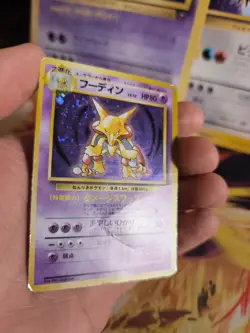 Pokemon Karte Card Alakazam Simsala Expansion Set Holo Wotc japanese PL Swirl - Image 5