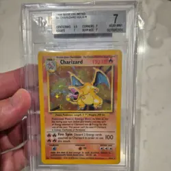 Charizard 4/102 Base Set Holo 1999 WOTC Pokemon Card BGS 7 NM NEAR MINT - Image 1