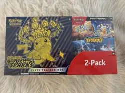 Pokemon Surging Sparks Elite Trainer Box and Booster Bundle Costco, 2-Pack - Image 1