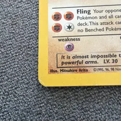 Dark Machamp Holo Rare Pokemon Card 10/82 Team Rocket Series LP-MP - Image 2