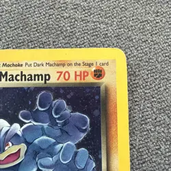 Dark Machamp Holo Rare Pokemon Card 10/82 Team Rocket Series LP-MP - Image 4