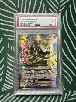 2016 Pokemon - XY Steam Siege - M Steelix EX 109/114 Full Art - PSA 9 - Image 1