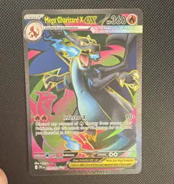 Pokemon TCG Mega Charizard X EX 109/094 PFL Full Art Holo NM+ - Image 1