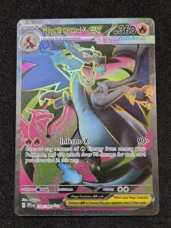 Pokemon TCG Mega Charizard X EX 109/094 Phantasmal Flames Full Art Pack Fresh NM - Image 1