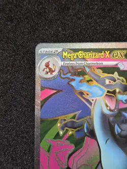 Pokemon TCG Mega Charizard X EX 109/094 Phantasmal Flames Full Art Pack Fresh NM - Image 2